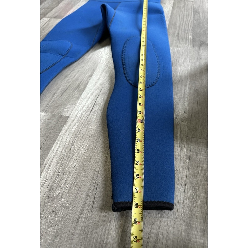 Blue Neoprene Wetsuit Full Length Sleeveless Diving Surfing Adult XS 32" Chest - Picture 10 of 16